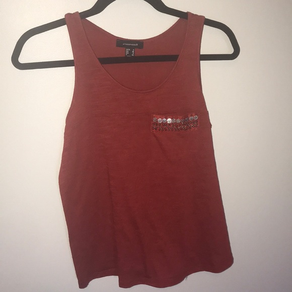 Atmosphere Tops - Atmosphere Burnt orange tank top